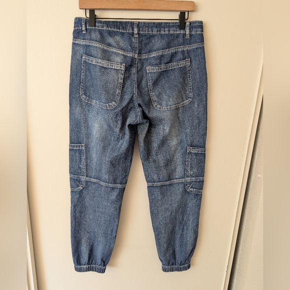 Sundance Womens 4 Jolienne Denim Cargo Joggers Pants 100% Cotton Casual Bohemian - Picture 5 of 8